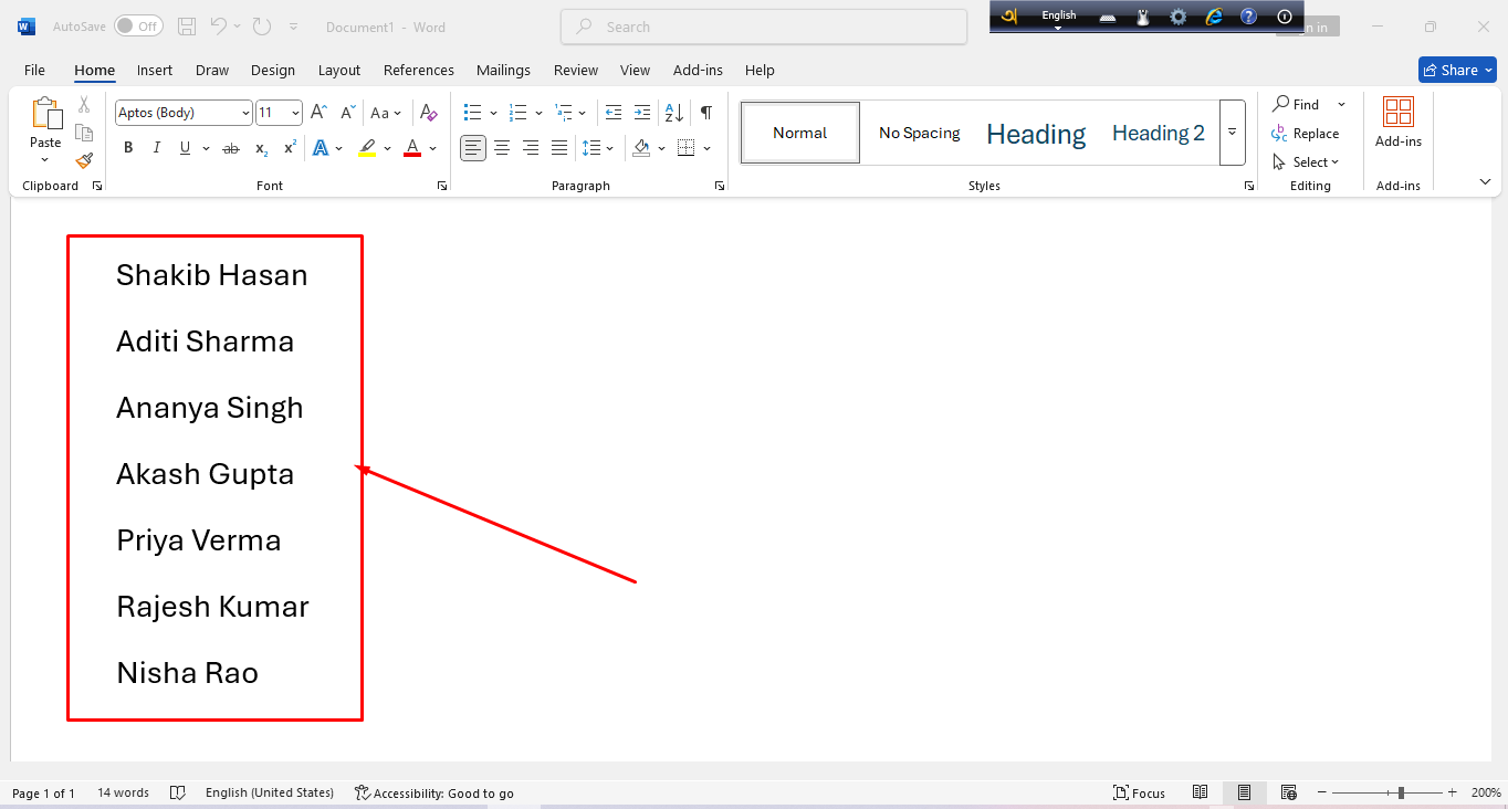 🖥️📝 Microsoft Word এ First Name ও Last Name আলাদা করার সহজ উপায় 🛠️📄 ...