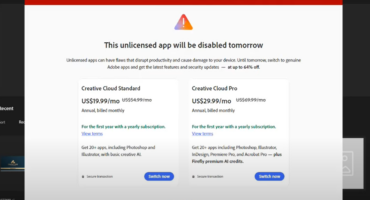 This App Has Been Disable ফটোসপ বা এডোবি ইলাসট্রেটর এর ওয়ারনিং বাইপাস করে ফ্রীতে ইউজ করবেন যেভাবে