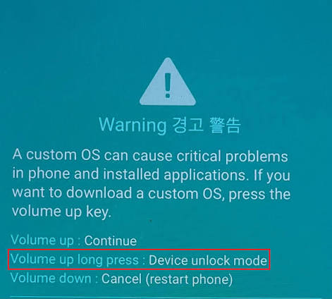 Samsung bootloader unlock
