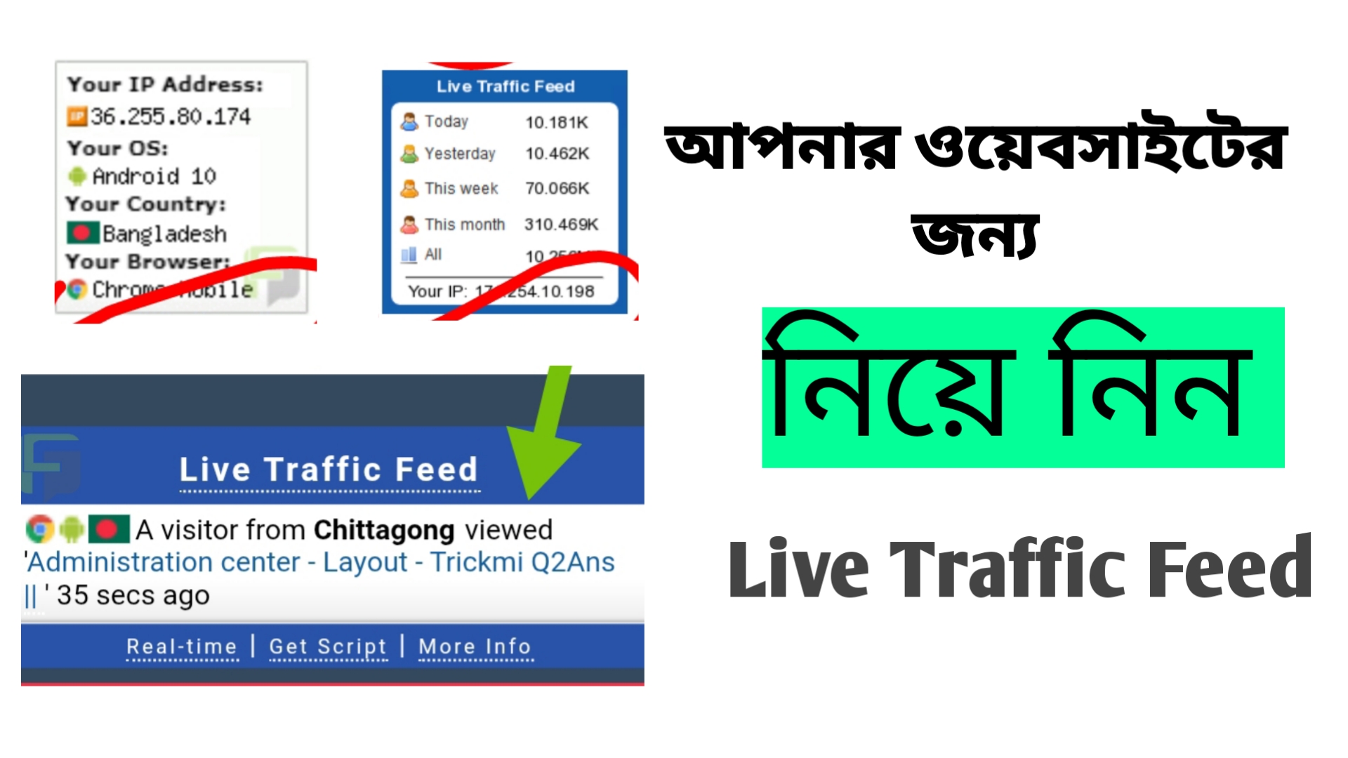 যেভাবে ওয়েবসাইটের জন্য লাইভ ট্রাফিক কাউন্টার তৈরি করবেন ✅ Setup পদ্ধতি সবচেয়ে সহজ 🥰
