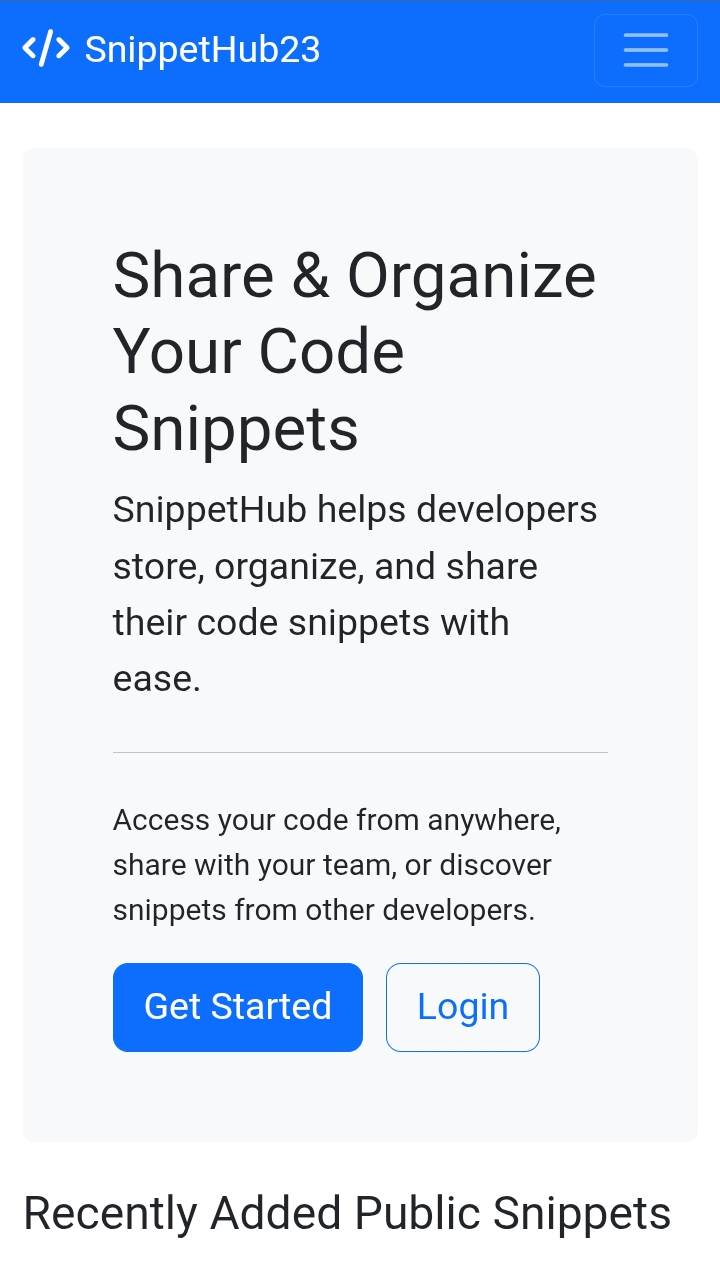 Snippet hub 