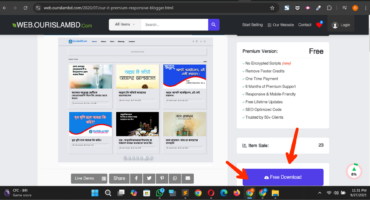 OUR IT Premium Blogger Template Free Download