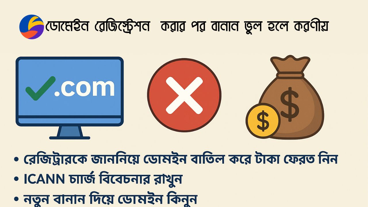 ডোমেইন রেজিস্ট্রেশনের সময় বানান ভুল করেছেন? জেনে নিন কীভাবে রিফান্ড পাবেন