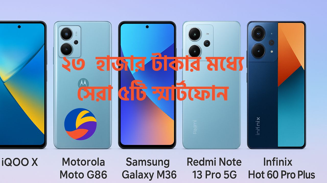 ২০২৫ সালে ২৩ হাজার টাকার মধ্যে সেরা স্মার্টফোন