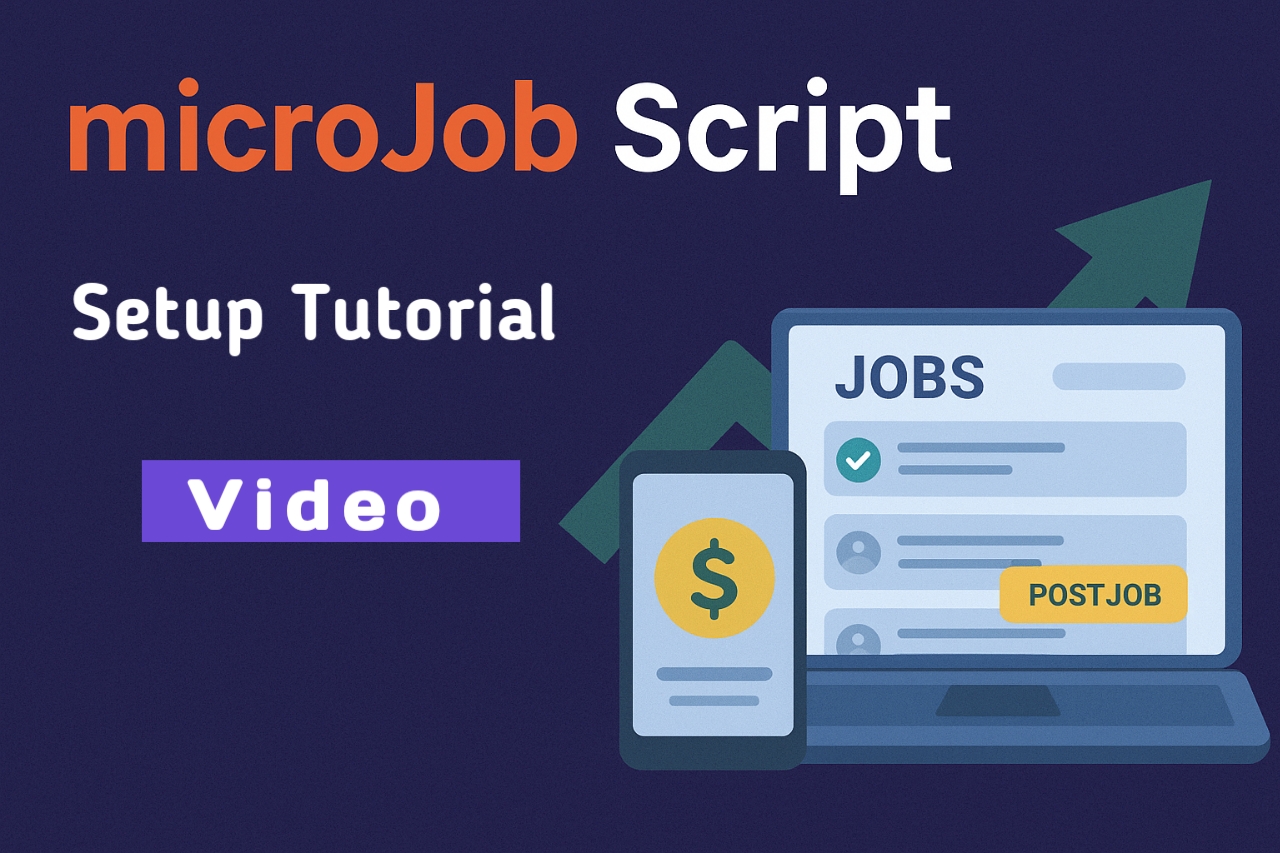 microJob স্ক্রীপ্ট সেটাপ ভিডিও টিউটোরিয়াল।[free domain+hosting]