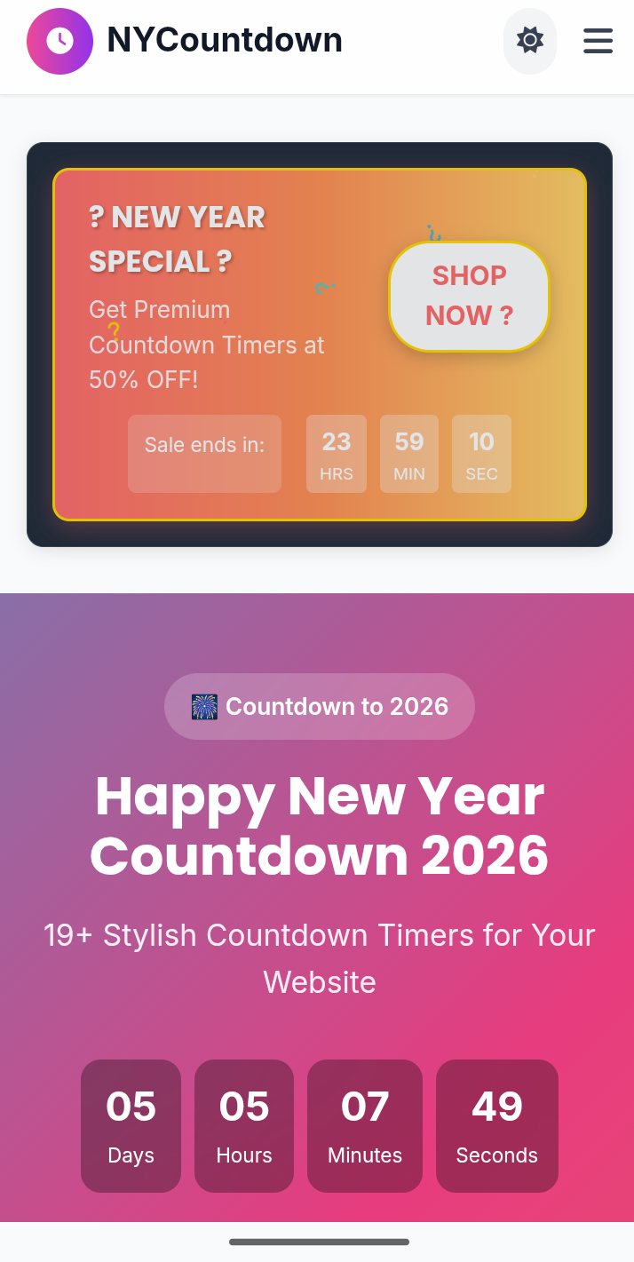 Happy New Year Countdown Timer Script ফ্রিতেই নিন এবং নতুন বছরকে ...