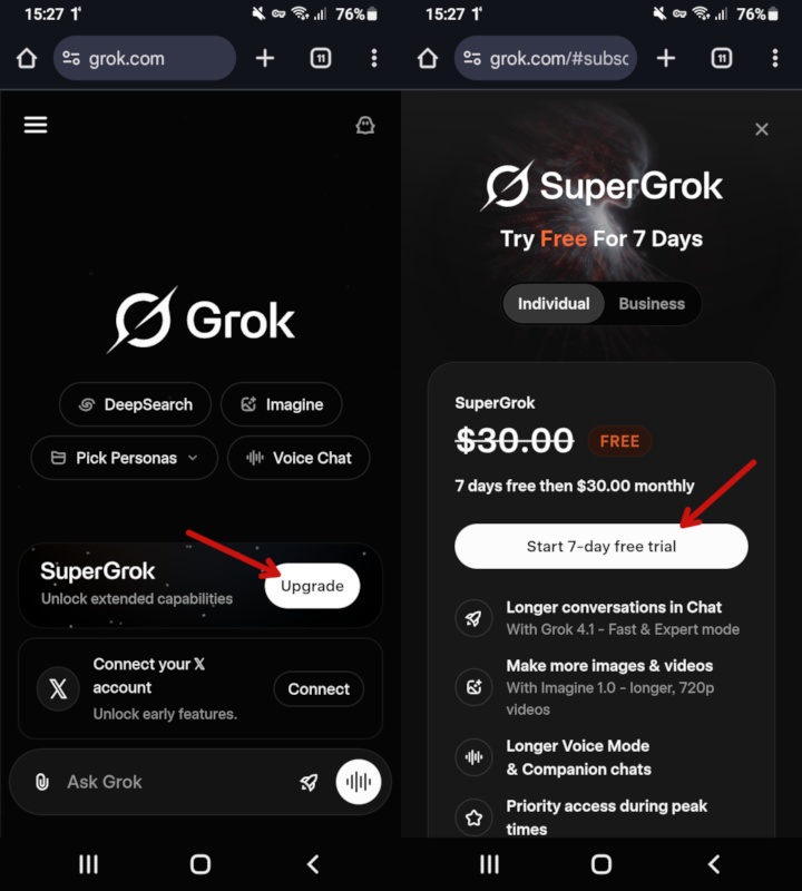 Supergrok trial. Posted by ShahriarAbidbd