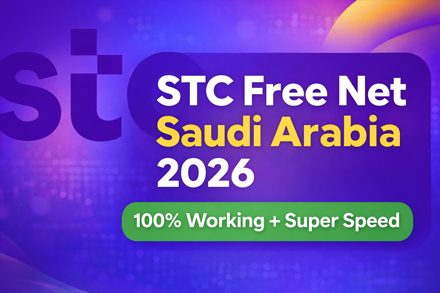 STC Free Net Saudi Arabia