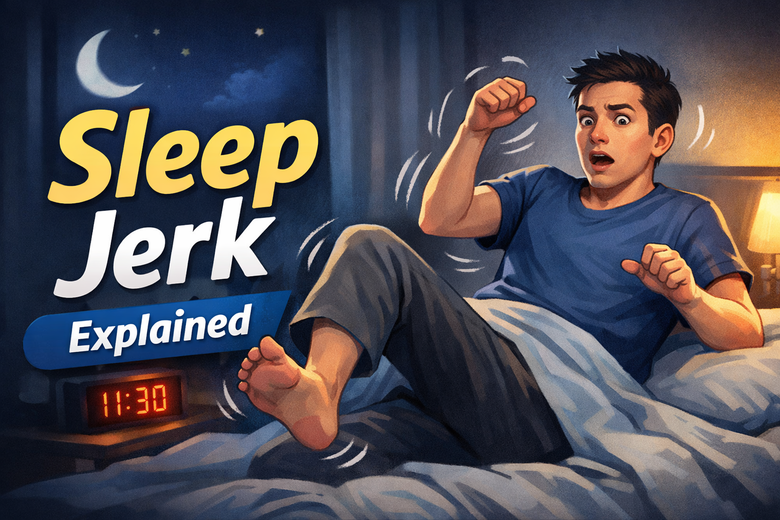 Sleep Jerk কী? ঘুমাতে গিয়ে হঠাৎ শরীর কেঁপে ওঠার কারণ ও সমাধান (Hypnic Jerk Explained)