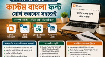 Blogger কিভাবে ব্লগারের মধ্যে কাস্টম বাংলা ফন্ট যোগ করবেন সহজেই