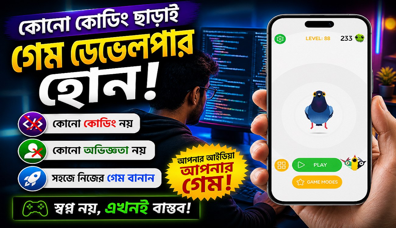 ৫ মিনিটে নিজের গেম তৈরি করুন! (ফ্রি সোর্স কোড)