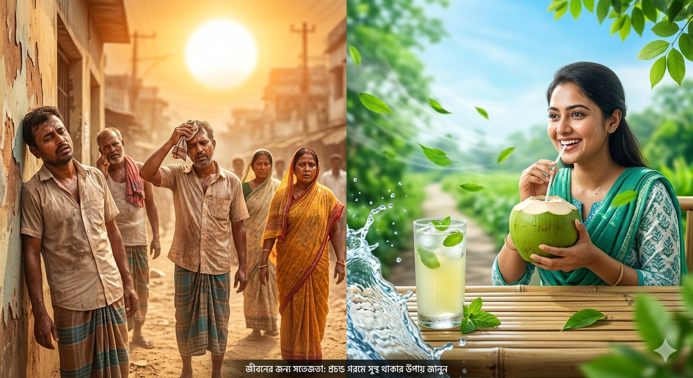 প্রচণ্ড গরমে শরীর ঠান্ডা ও সুস্থ রাখার ৫টি কার্যকরী প্রাকৃতিক উপায়!