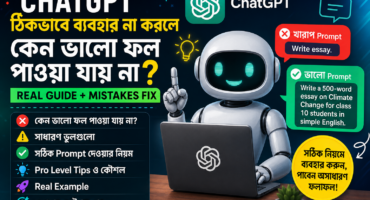 ChatGPT ঠিকভাবে ব্যবহার না করলে কেন ভালো ফল পাওয়া যায় না? (Real Guide + Mistakes Fix)