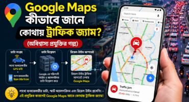 🗺️ Google Maps কীভাবে জানে কোথায় ট্রাফিক জ্যাম? (অবিশ্বাস্য প্রযুক্তির গল্প)
