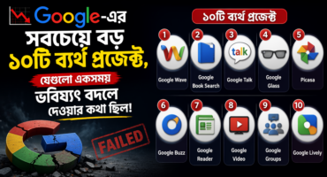 📉 Google-এর সবচেয়ে বড় ১০টি ব্যর্থ প্রজেক্ট, যেগুলো একসময় ভবিষ্যৎ বদলে দেওয়ার কথা ছিল!