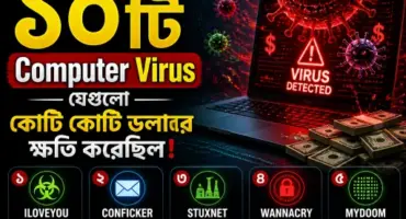🦠 পৃথিবীর সবচেয়ে বিখ্যাত ১০টি Computer Virus যেগুলো কোটি কোটি ডলারের ক্ষতি করেছিল!