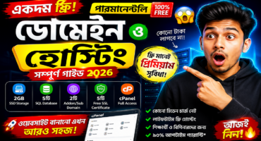 100% ফ্রি হোস্টিং পাওয়ার উপায় | ফ্রি ডোমেইন ও SSD হোস্টিং + CPanel সহ সম্পূর্ণ গাইড | Full Tutorial