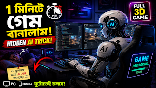 1 মিনিটে Game তৈরি || 3D গেম বানিয়ে ফেলেছি ! GitLab দিয়ে ফ্রি AI মডেল ব্যবহার করে