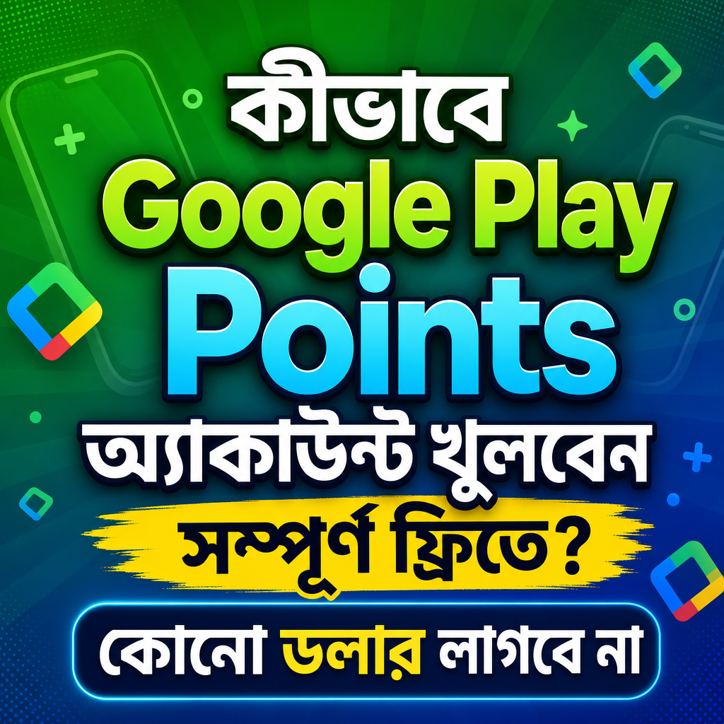 কীভাবে Google Play Points অ্যাকাউন্ট খুলবেন সম্পূর্ণ ফ্রিতে? কোনো ডলার লাগবে না 2026