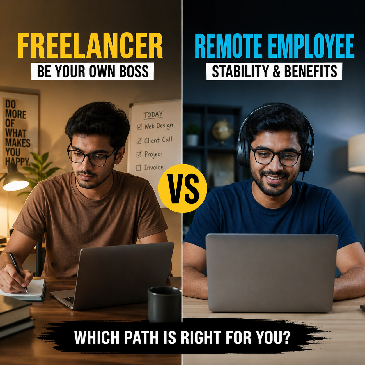 Remote Job নাকি Freelancing – কোনটা ভালো? সিদ্ধান্ত নেওয়ার আগে কিছু বিষয় জানা দরকার