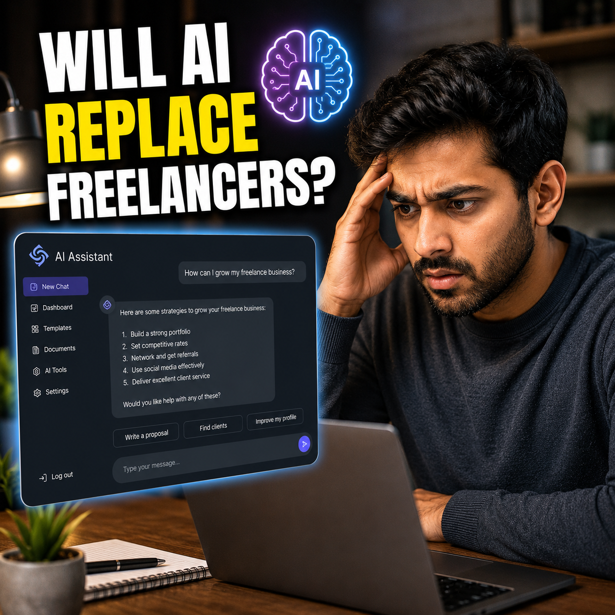 AI কি সত্যিই Freelancer-দের চাকরি খেয়ে ফেলবে? নাকি নতুন সুযোগ তৈরি করবে?