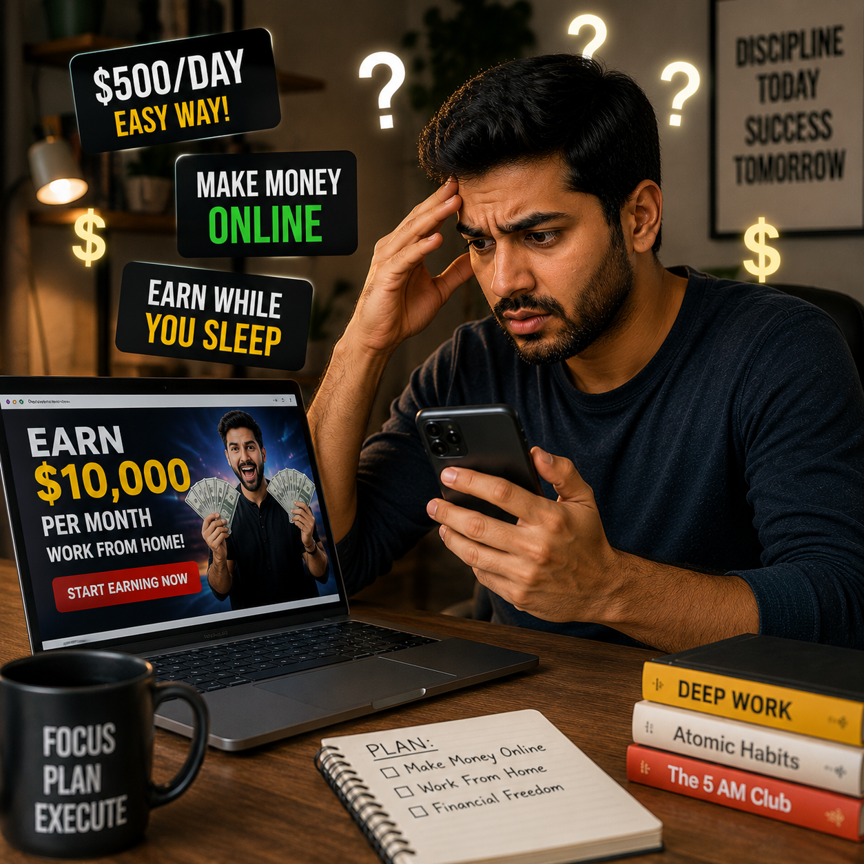 Online Income নিয়ে সবচেয়ে বড় ভুল ধারণা – আমিও একসময় এগুলো বিশ্বাস করতাম