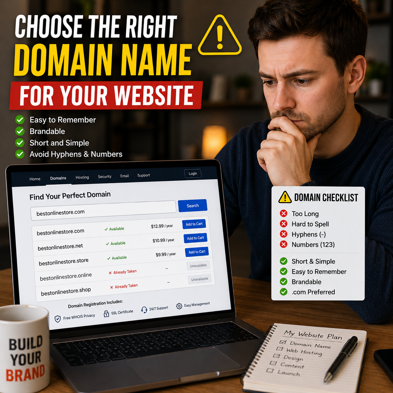 Domain কেনার সময় যে ভুলগুলো অনেকেই করে – পরে আফসোস করতে হয়