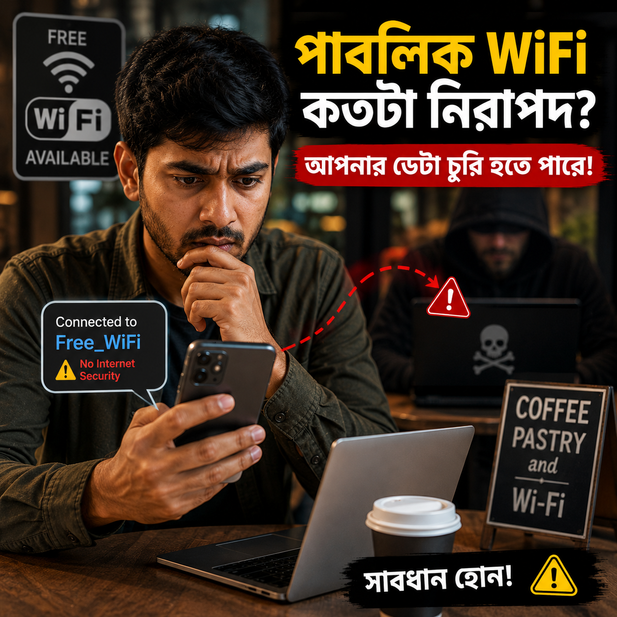 Public WiFi কতটা নিরাপদ? Free Internet ব্যবহার করার আগে এটা জানা জরুরি