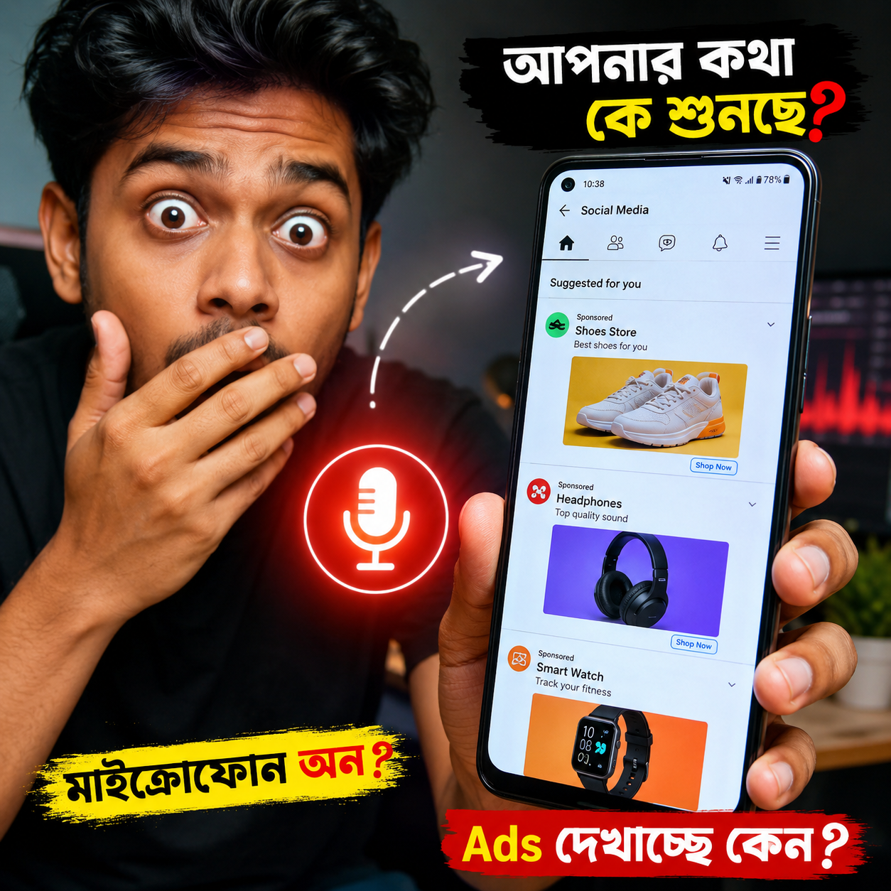 আপনার ফোন কি আপনার কথা শোনে? নাকি এটা শুধু আমাদের ভুল ধারণা?