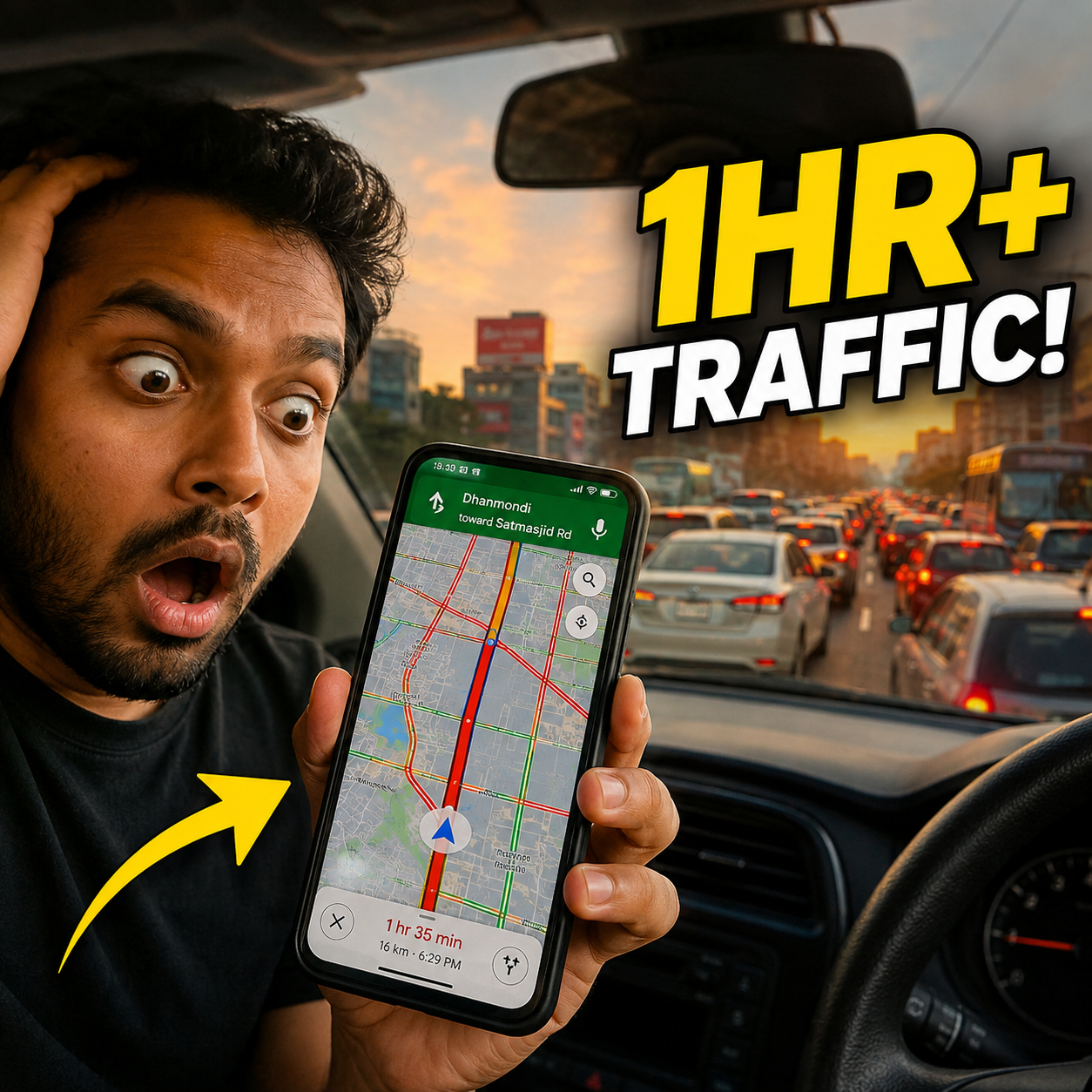 Google Maps কীভাবে Traffic বুঝে? রহস্যটা আসলে এতটা জটিল নয়