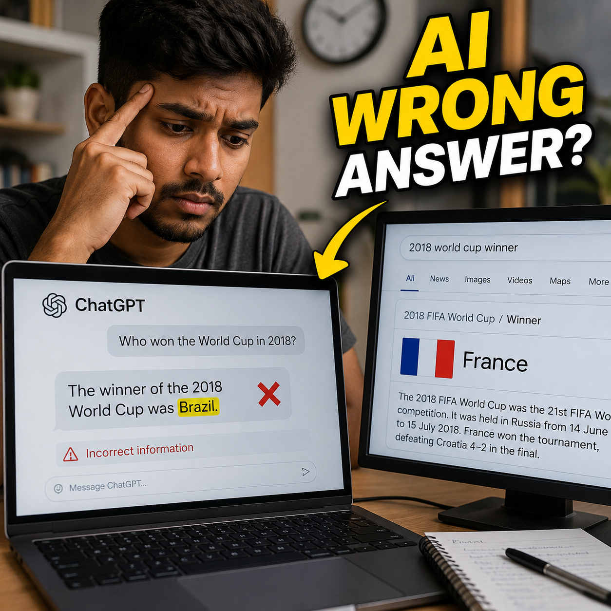 AI-এর উত্তর ভুল হয় কেন? শুধু AI-কে দোষ দিলেই কি হবে?