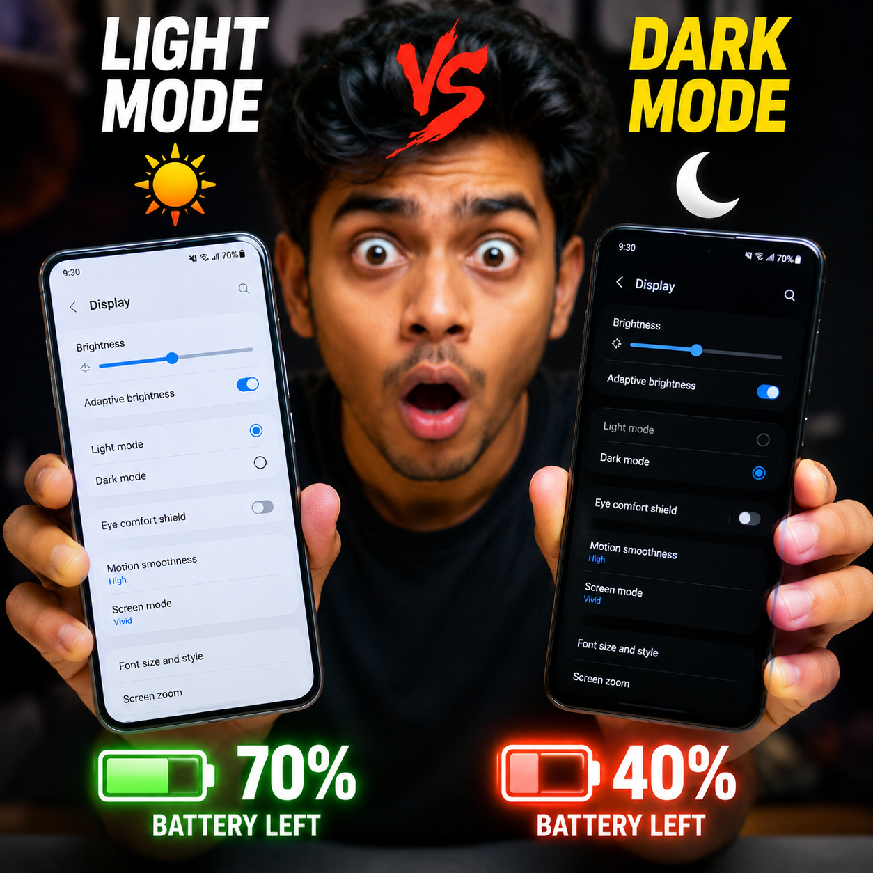 Dark Mode কি সত্যিই Battery বাঁচায়? উত্তরটা আপনার ফোনের উপর নির্ভর করে