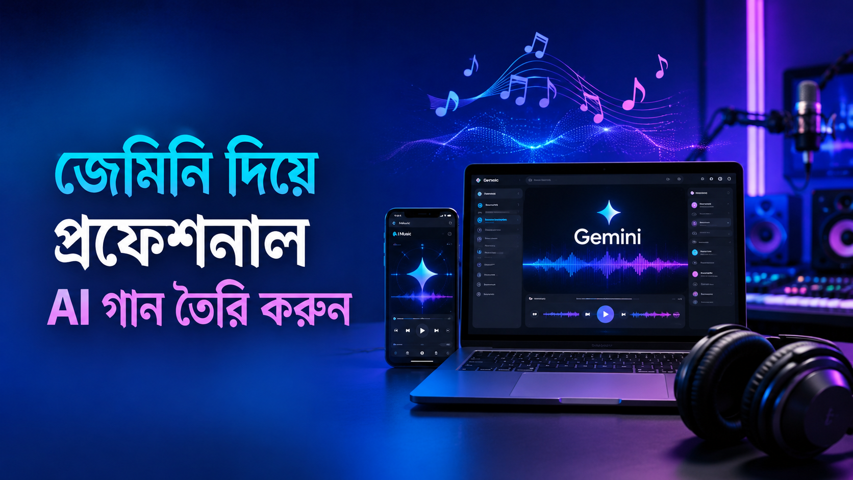 জেমিনি দিয়ে প্রফেশনাল AI গান তৈরি করার সম্পূর্ণ উপায়