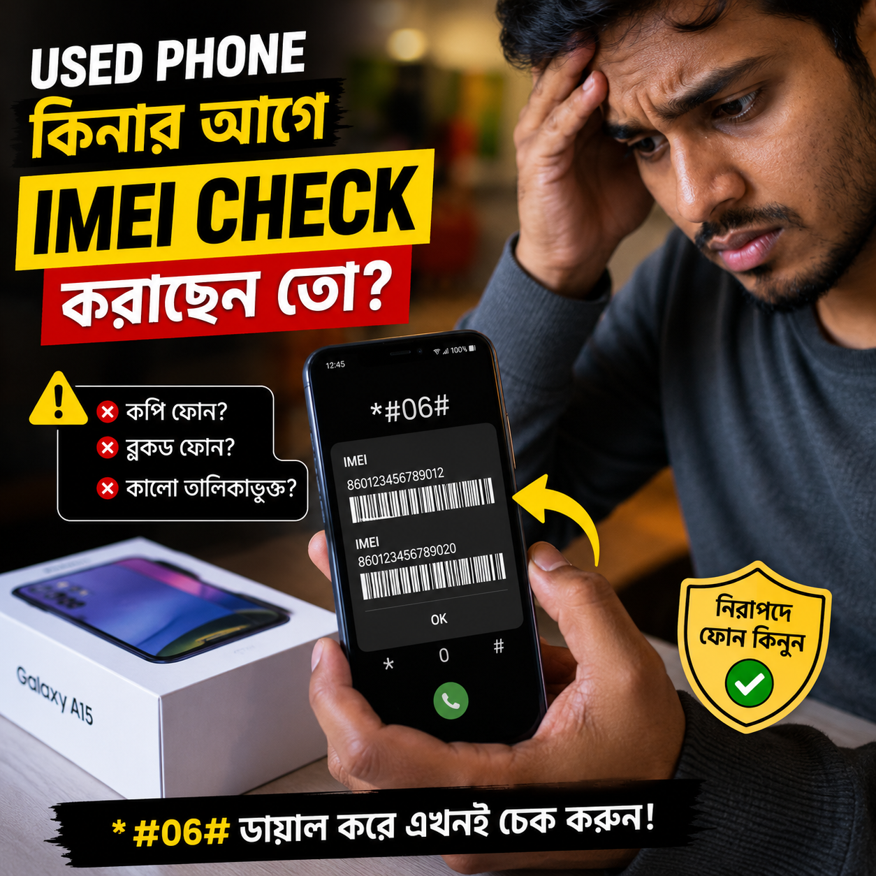 Used Phone কেনার আগে IMEI Check করবেন কীভাবে? এই একটি ভুলে বড় ক্ষতি হতে পারে
