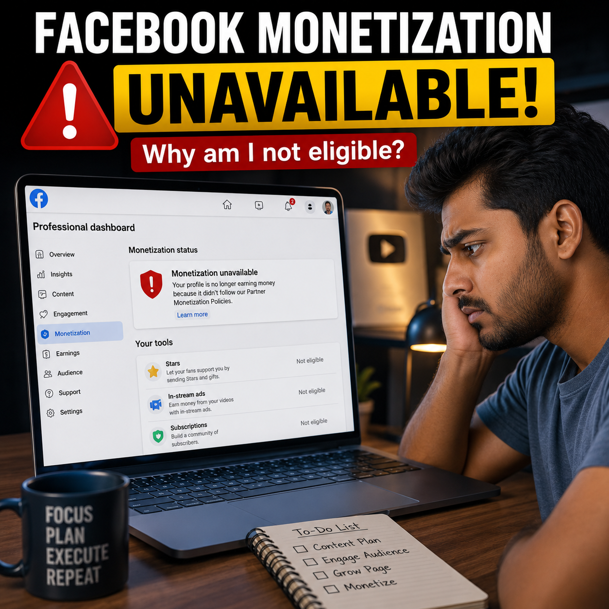 Facebook Monetization না পাওয়ার আসল কারণ? শুধু Follower থাকলেই হবে না