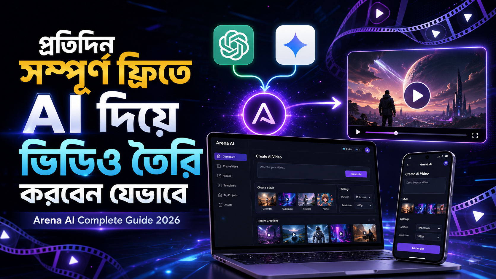প্রতিদিন সম্পূর্ণ ফ্রিতে AI দিয়ে ভিডিও তৈরি করবেন যেভাবে