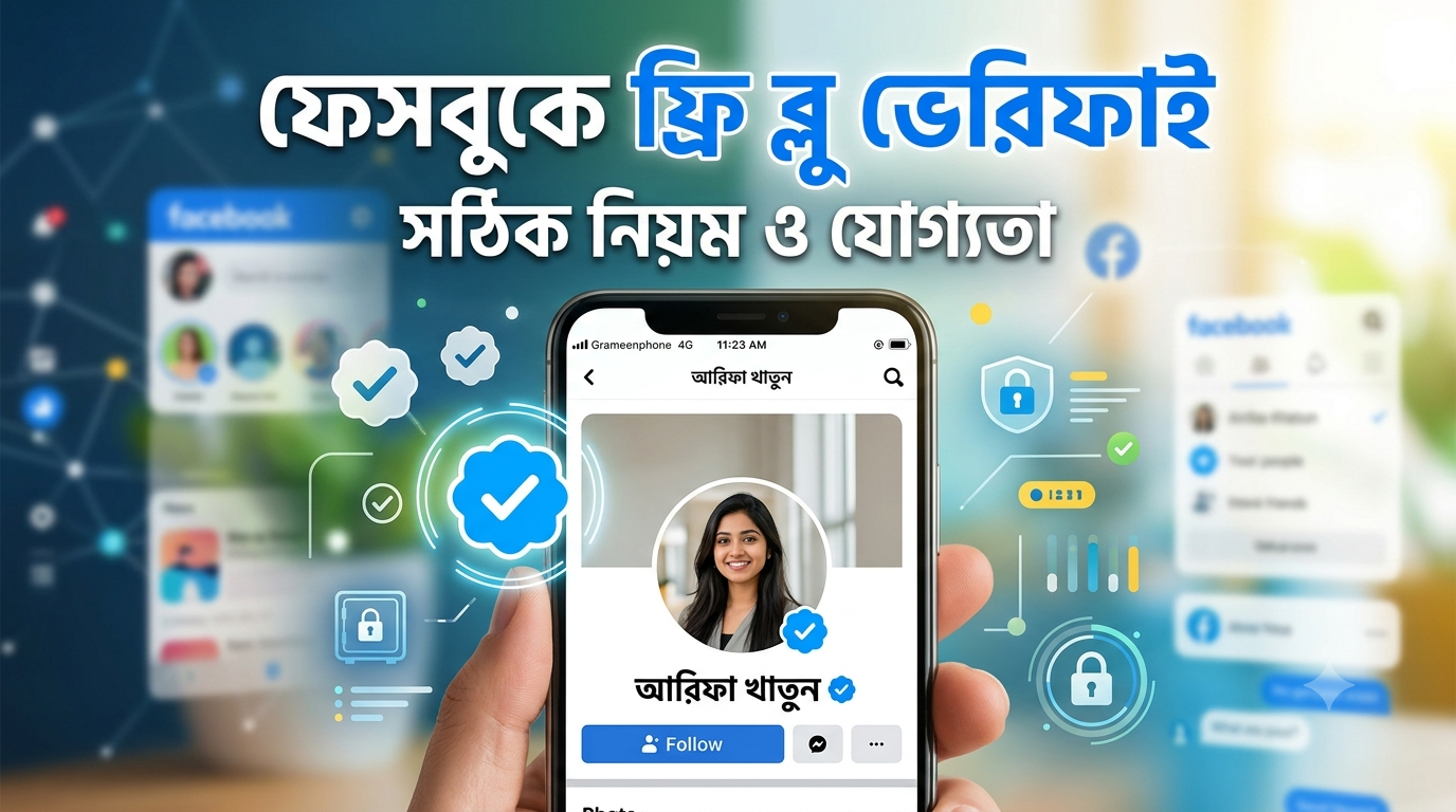 ফেসবুকে বিনামূল্যে Blue Verified Badge আসছে? যোগ্যতা, আবেদন পদ্ধতি ও গুরুত্বপূর্ণ শর্ত জানুন
