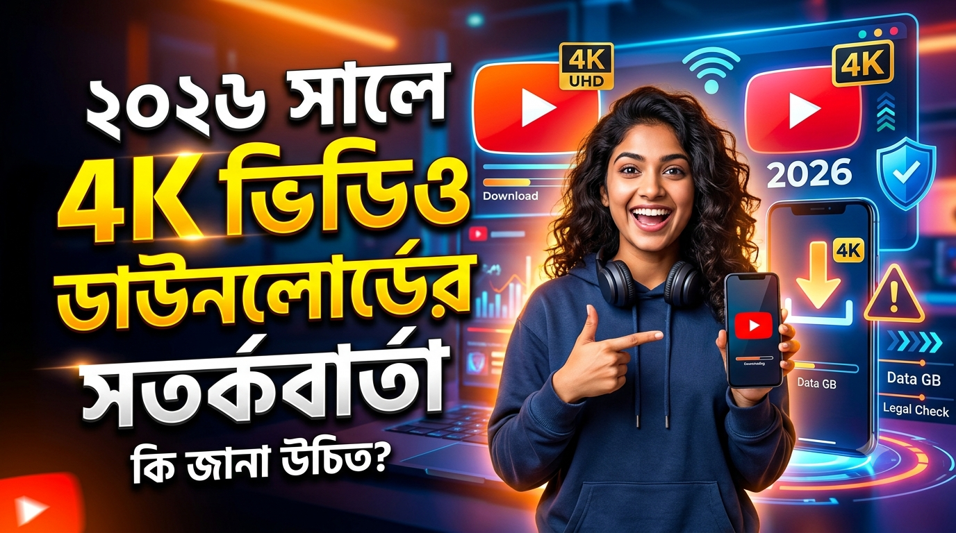 ২০২৬ সালে 4K কোয়ালিটিতে YouTube ভিডিও ডাউনলোড করার আগে যেসব বিষয় জানা উচিত