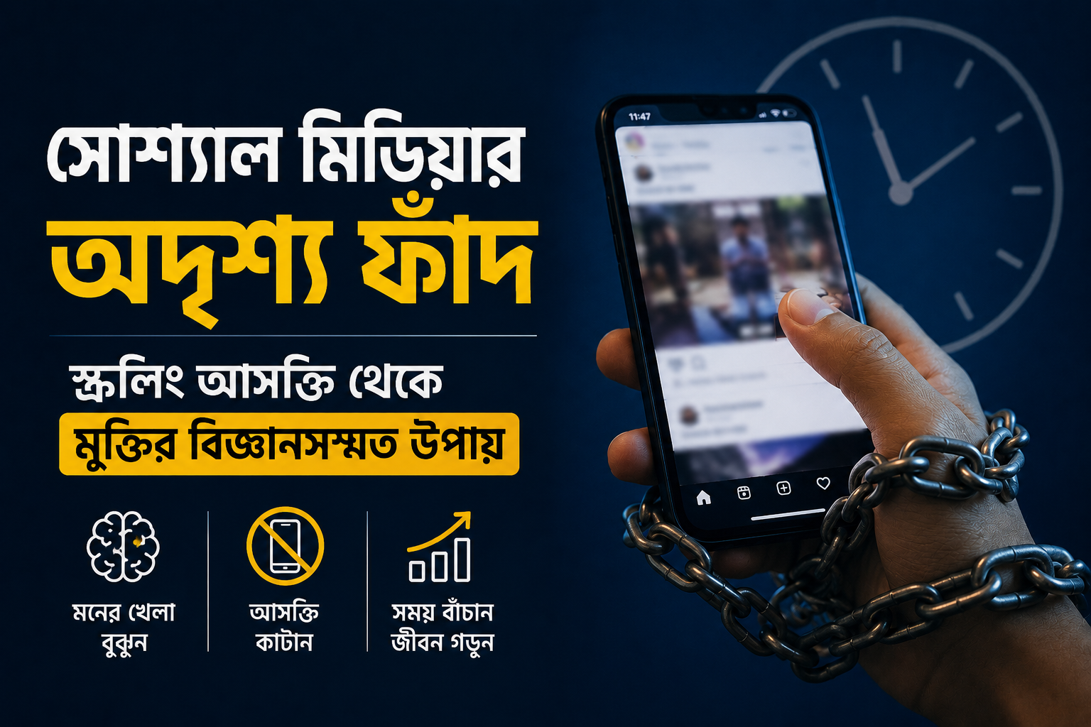 সোশ্যাল মিডিয়ার অদৃশ্য ফাঁদ: স্ক্রলিং আসক্তি থেকে মুক্তির বিজ্ঞানসম্মত উপায়