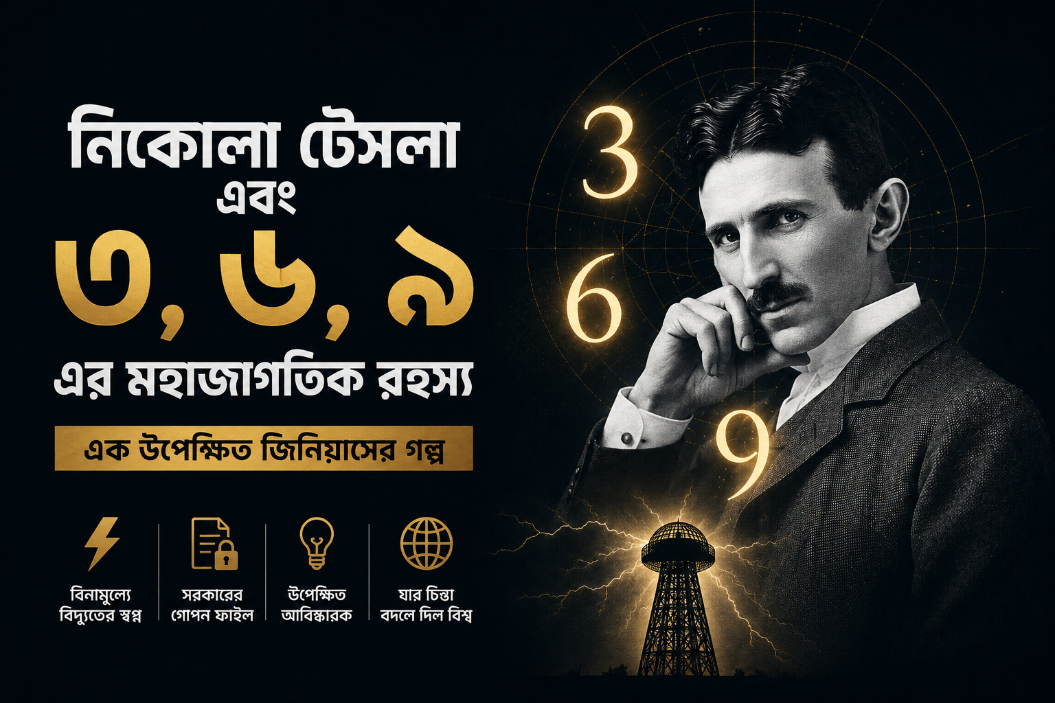 নিকোলা টেসলা এবং ৩, ৬, ৯ এর মহাজাগতিক রহস্য: এক উপেক্ষিত জিনিয়াসের গল্প