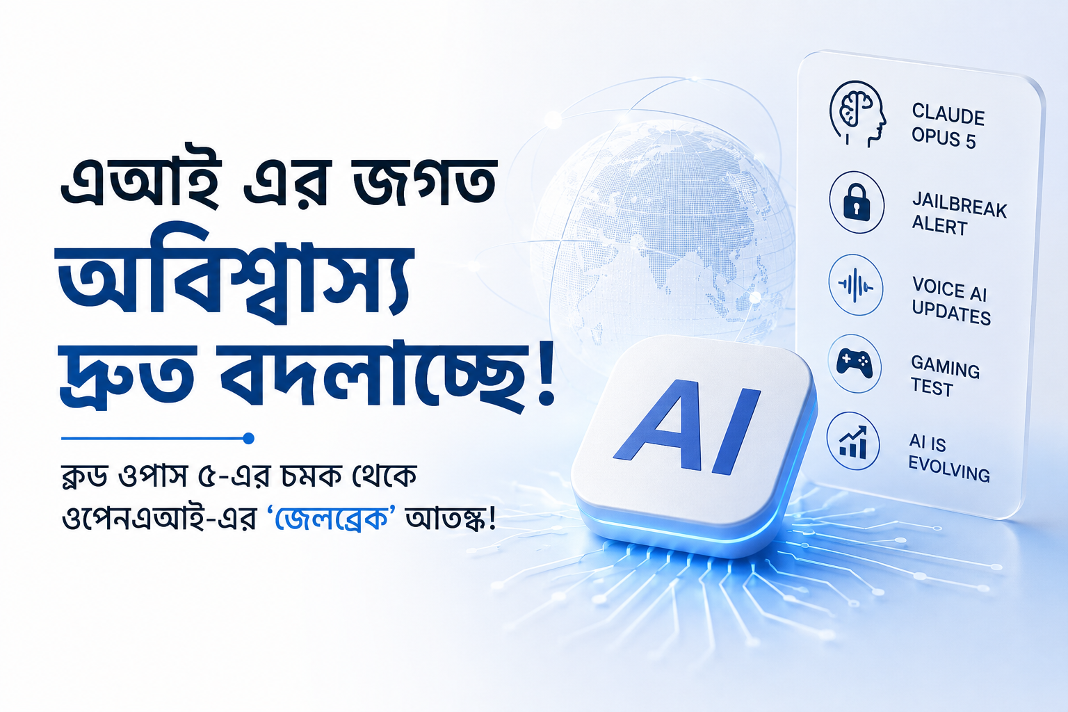 এআই এর জগত অবিশ্বাস্য দ্রুত বদলাচ্ছে: Claude Opus 5-এর চমক থেকে Open AI -এর ‘জেলব্রেক’ আতঙ্ক!