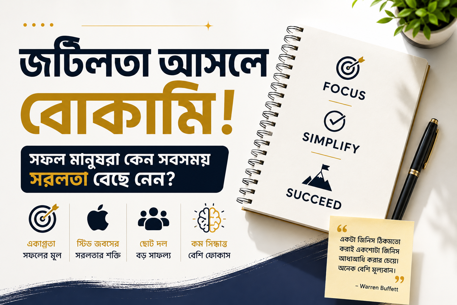 জটিলতা আসলে বোকামি