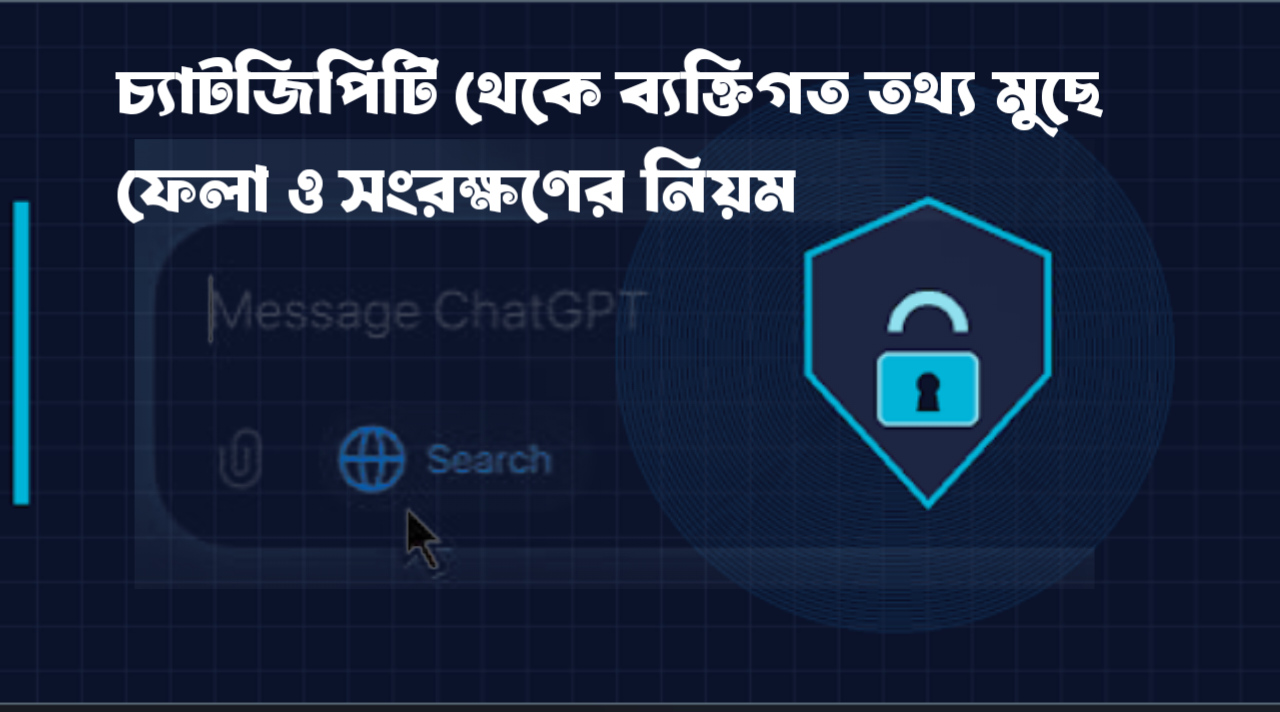চ্যাটজিপিটি থেকে ব্যক্তিগত তথ্য মুছে ফেলা ও সংরক্ষণের নিয়ম