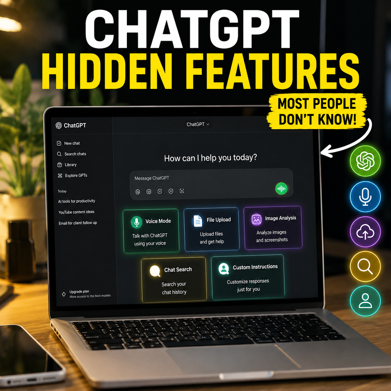 ChatGPT-এর ১০টি Hidden Feature যা আপনার কাজ ৫ গুণ দ্রুত করতে পারে