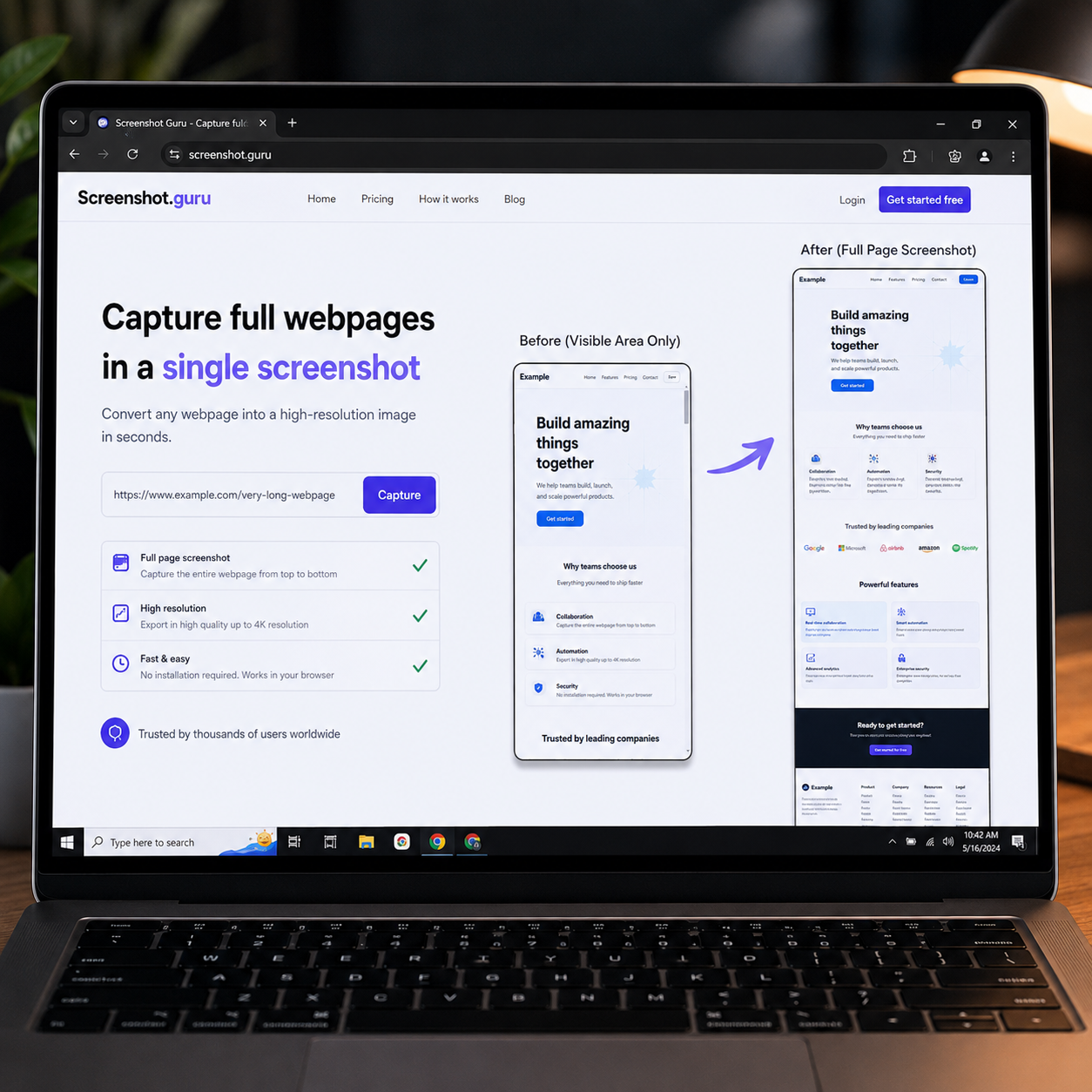 Screenshot.guru – পুরো Website-এর Full HD Screenshot নিন | Screenshot কাটাছেঁড়া ছাড়াই