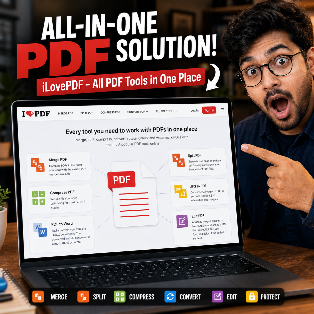 ILovePDF – এক Website-এই PDF-এর প্রায় সব কাজ করুন