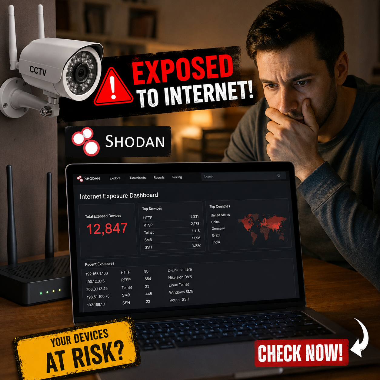 আপনার CCTV কি Internet-এ Public হয়ে আছে? Shodan দিয়ে নিজেই Check করুন