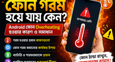 ফোন গরম হয়ে যায় কেন? Android ফোন Overheating হওয়ার কারণ ও সমাধান!