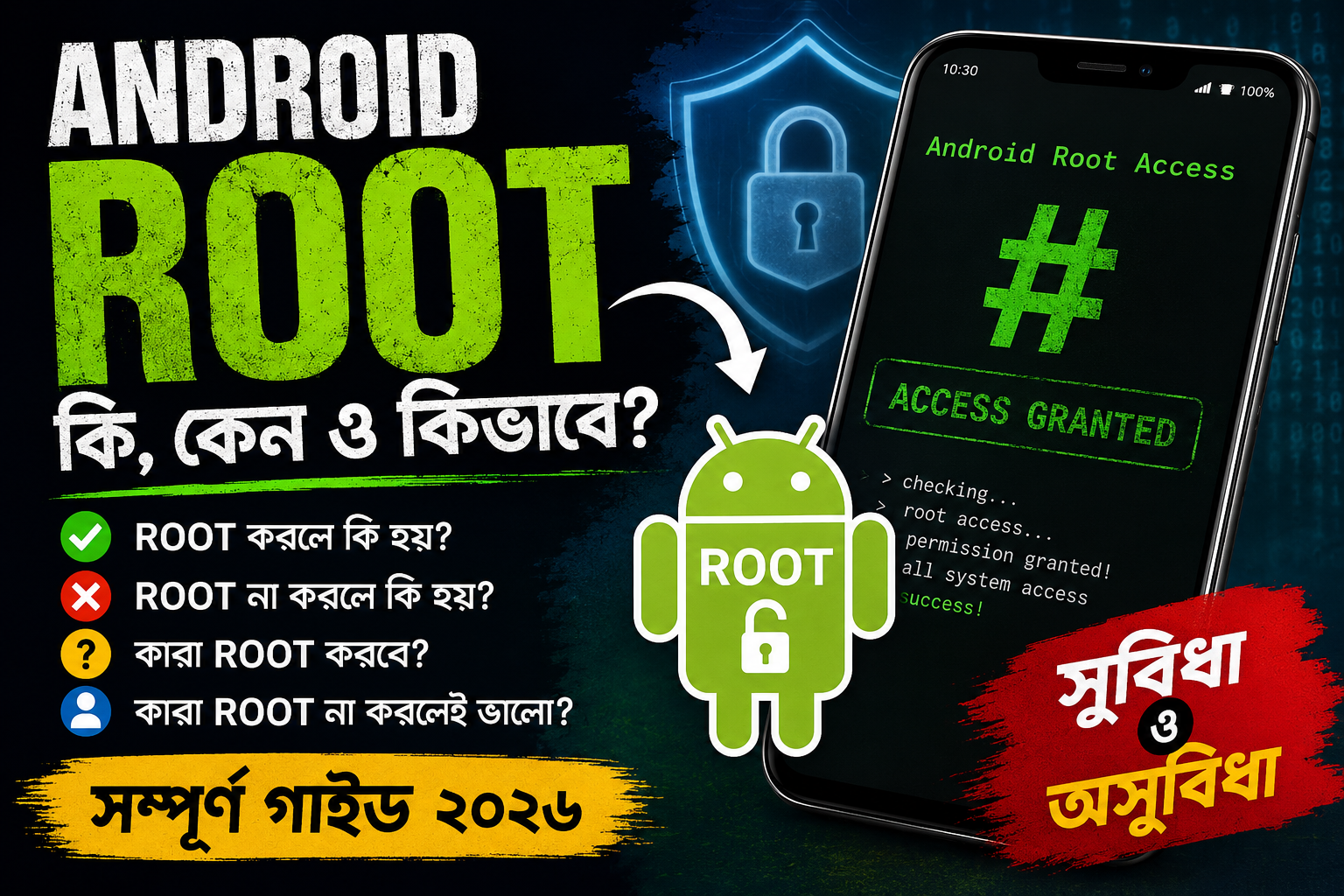 Android ফোন Root কী, Root করলে কী হয়? Root করার সুবিধা, অসুবিধা ও কার জন্য Root প্রয়োজন!