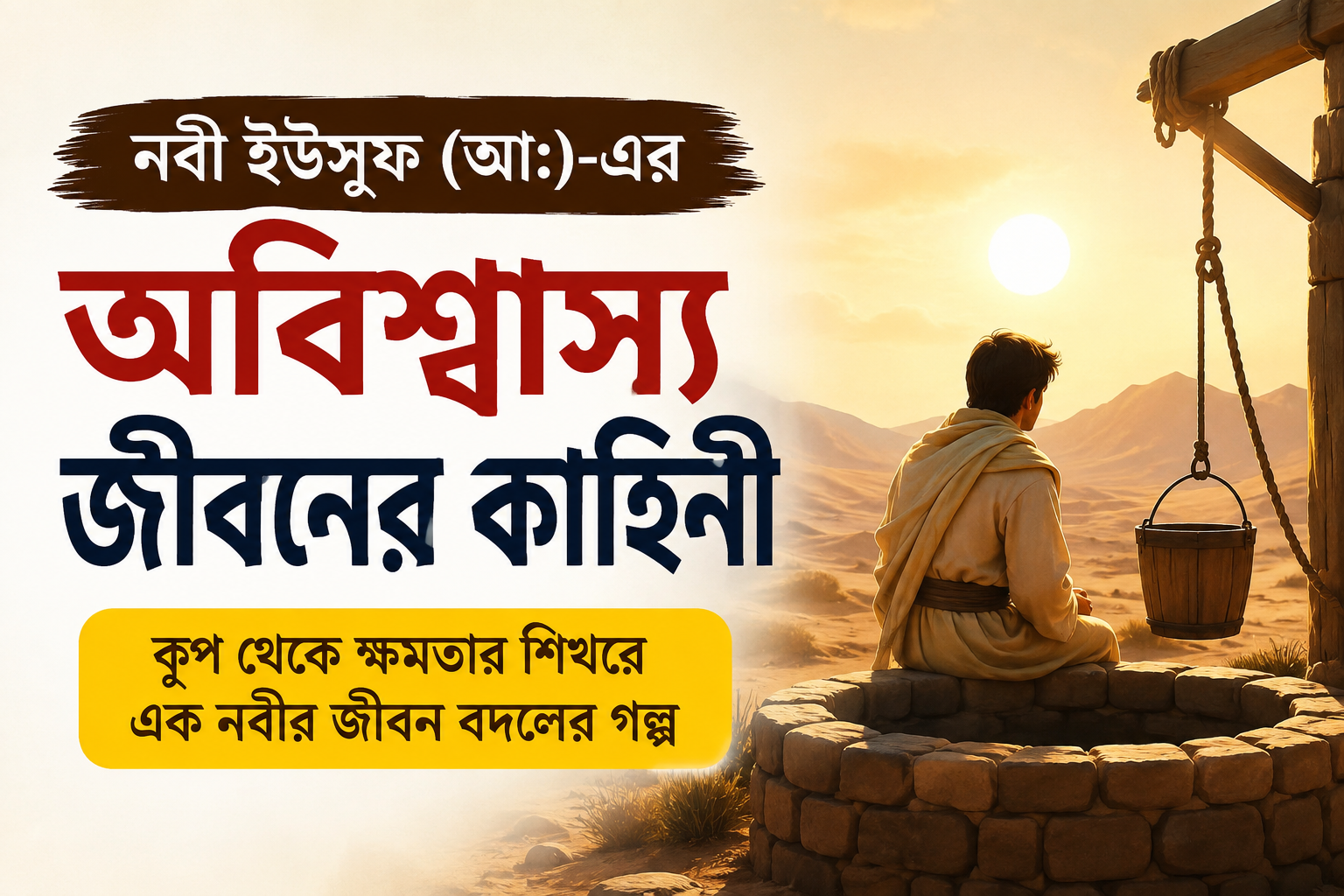 যে ভাইয়েরা তাকে কূপে ফেলে দিয়েছিল, একদিন সেই ভাইদেরই সামনে দাঁড়িয়ে ছিলেন ইউসুফ (আ.) — ক্ষমার এক অবিশ্বাস্য কাহিনী!